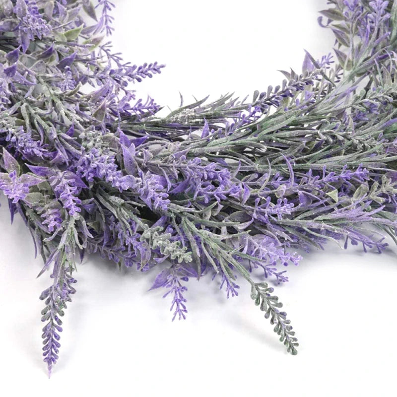 18" Artificial Lavender Flower Wreath