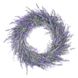 18" Artificial Lavender Flower Wreath