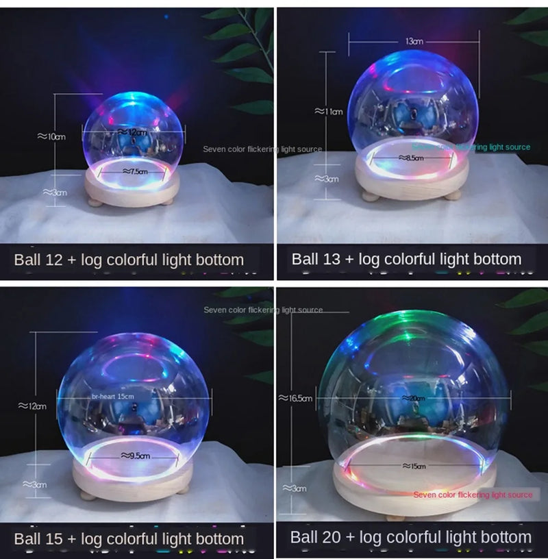 LED Glass Snow Globe - Rey.me