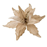 28cm Glitter Poinsettia Flower Decoration - Rey.me