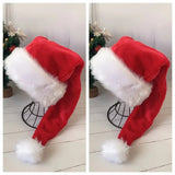 2 Pcs Deluxe Black Santa Hats - Rey.me