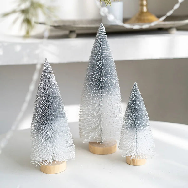 Mini Pine Christmas Trees with Base - Rey.me