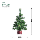 20/25/30/40cm Artificial Christmas Tree Desktop Decor Simulation Small Pine Tree Home Noel Navidad Ornaments New Year Kids Gifts - Rey.me