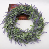 40-42cm Artificial Lavender Wreath - Rey.me