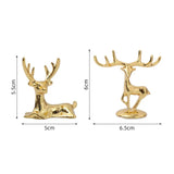 2 Nordic Reindeer Statues – Geometric Elk Decor for Home/Office - Rey.me