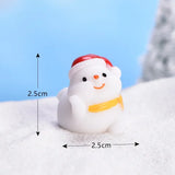 Mini Resin Christmas Figurines – Santa, Snowman & Elk - Rey.me