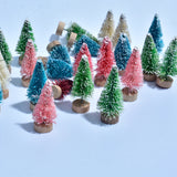 12pcs Mini Pink Christmas Trees - Rey.me