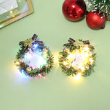 Mini Christmas Garland Wreath for Dolls - Rey.me