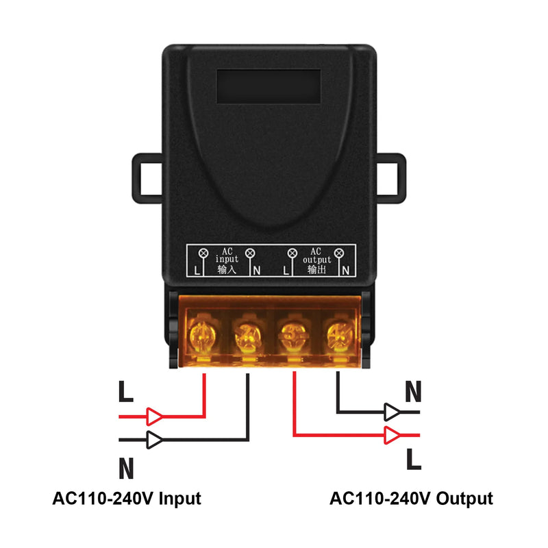 RF Wireless Remote Control Switch 433Mhz AC 110V 120V 240V 220V 30A Relay for Light Lamp Water Pump Door Access System - Rey.me