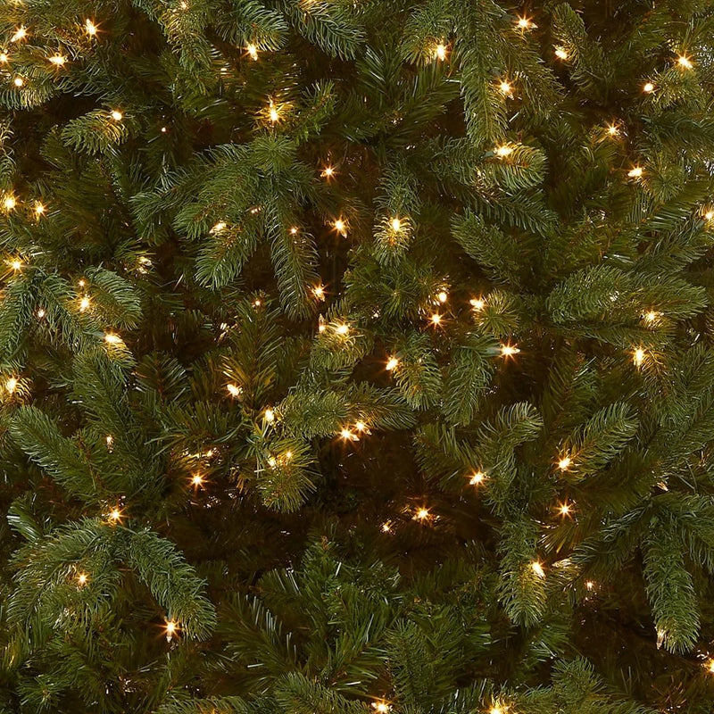 Pre-Lit 'Feel Real' Artificial Full Downswept Christmas Tree, Green, Douglas Fir, White Lights, Includes Christmas Halloween - Rey.me