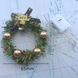 Mini Christmas Garland Wreath for Dolls - Rey.me