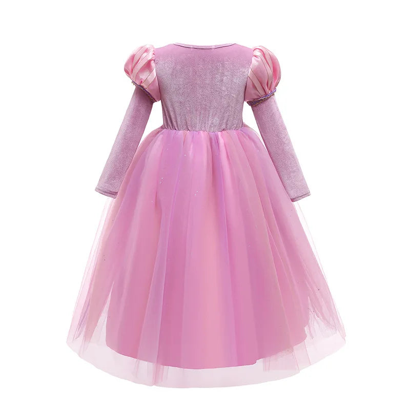 Fantasy Pink Velvet Princess Dress - Rey.me