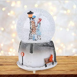 Musical Snow Globe with Base, Couple Statue, Night Light, Music Box, Crystal Ball, Home Decor - Rey.me