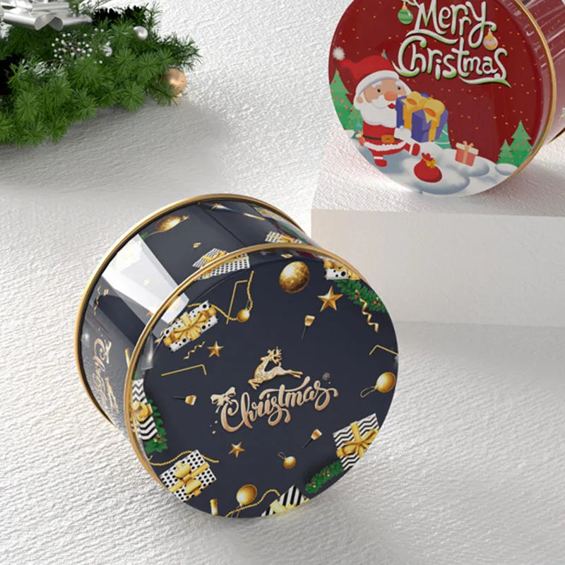 Christmas Candy Tins – Santa & Elk Printed Gift Boxes - Rey.me