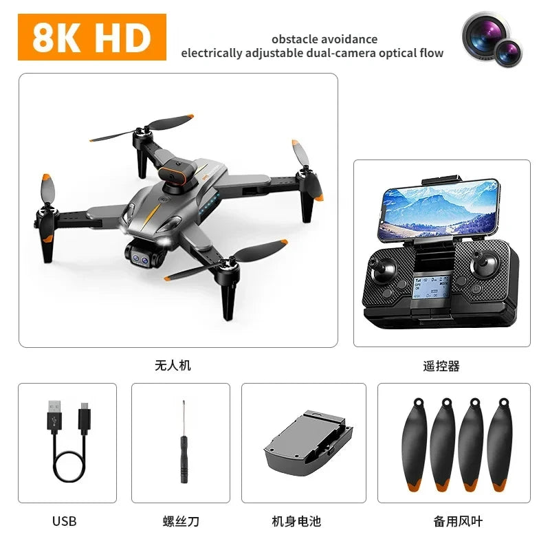 Xiaomi P11 Pro Max Drone 8K 5G Wifi GPS Professional HD Aerial Photography Dual-Camera 360° Obstacle Avoidance Quadcopter 10000M - Rey.me