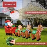 Outdoor 12FT Santa Sleigh - Rey.me