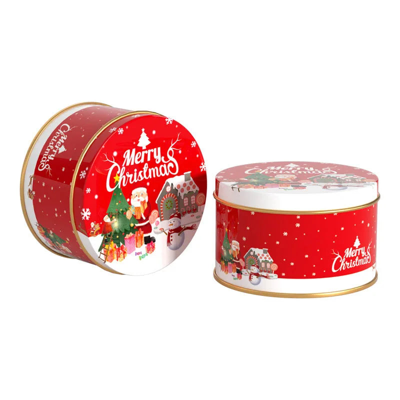 Christmas Candy Tins – Santa & Elk Printed Gift Boxes - Rey.me