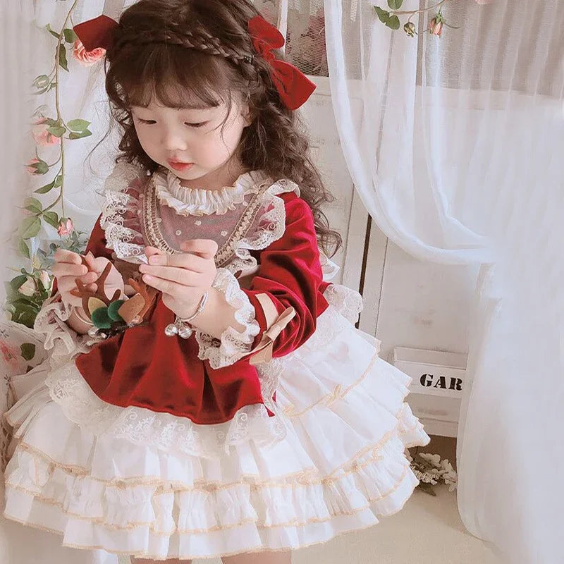 Elegant Girls' Christmas Dress - Rey.me