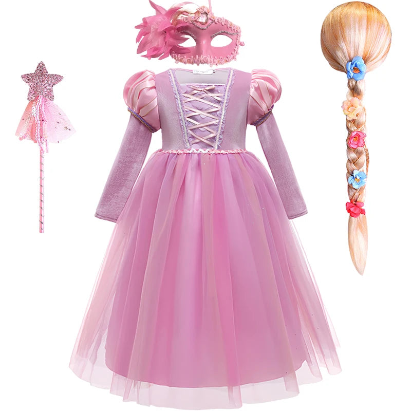 Fantasy Pink Velvet Princess Dress - Rey.me