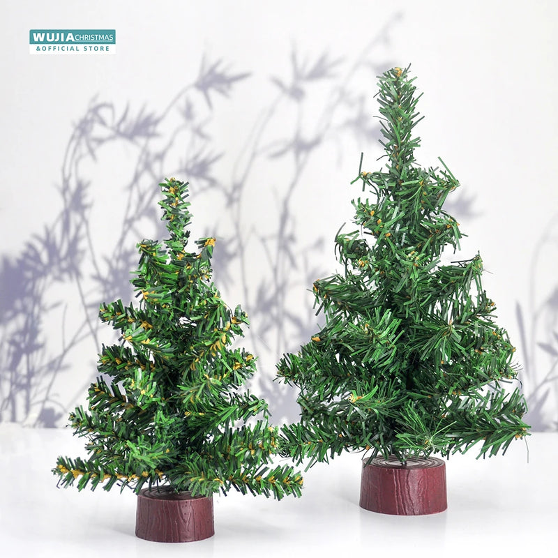 20/25/30/40cm Artificial Christmas Tree Desktop Decor Simulation Small Pine Tree Home Noel Navidad Ornaments New Year Kids Gifts - Rey.me