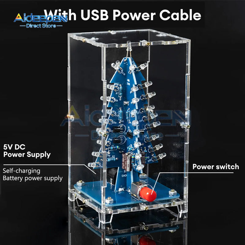 3D Christmas Tree LED DIY Kit - Rey.me