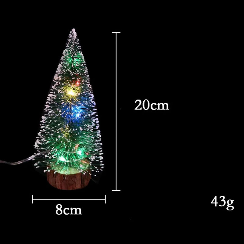 Mini Pine Tree with Lights & Base - Rey.me