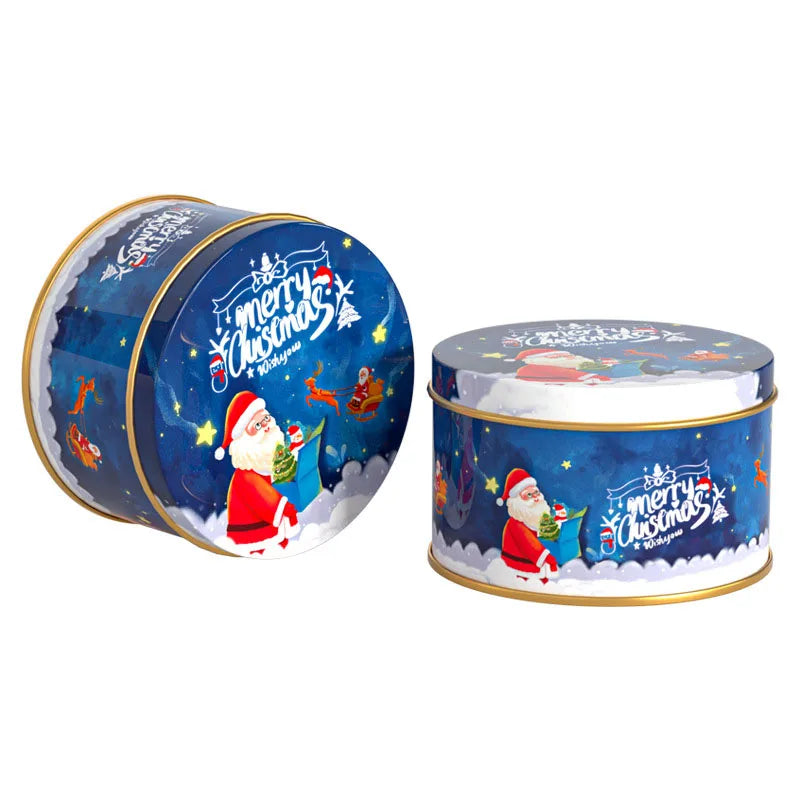 Christmas Candy Tins – Santa & Elk Printed Gift Boxes - Rey.me