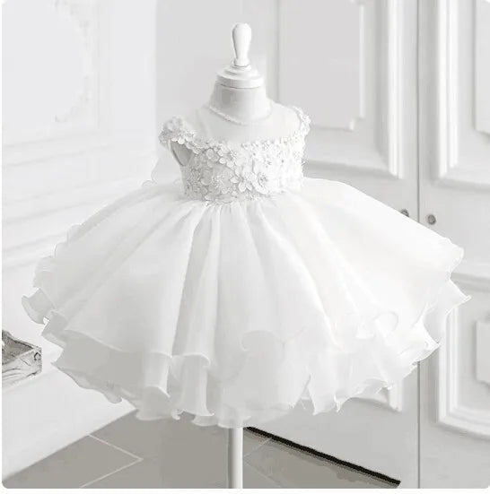 Girls' Lace Tulle Princess Dress - Rey.me