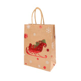 Christmas Kraft Gift Bags – Santa & Snowman Handles - Rey.me