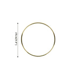 Gold Metal Floral Hoop Decoration - Rey.me