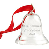 Reed & Barton Ring in the Season Legacy Bell Sterling Silver Personalized Christmas Ornament, Custom Engraved Silver Bell - Rey.me