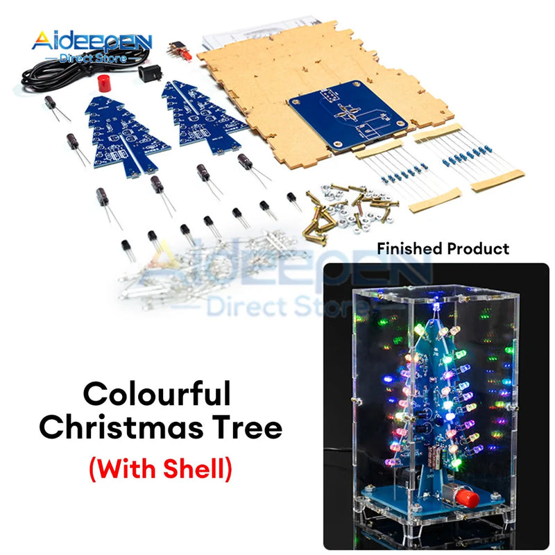 3D Christmas Tree LED DIY Kit - Rey.me