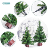 20/25/30/40cm Artificial Christmas Tree Desktop Decor Simulation Small Pine Tree Home Noel Navidad Ornaments New Year Kids Gifts - Rey.me