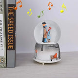 Musical Snow Globe with Base, Couple Statue, Night Light, Music Box, Crystal Ball, Home Decor - Rey.me