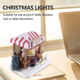 LED Lighted Houses Multicolored Christmas Vacation Village with Music Popcorn House - Rey.me