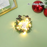 Mini Christmas Garland Wreath for Dolls - Rey.me