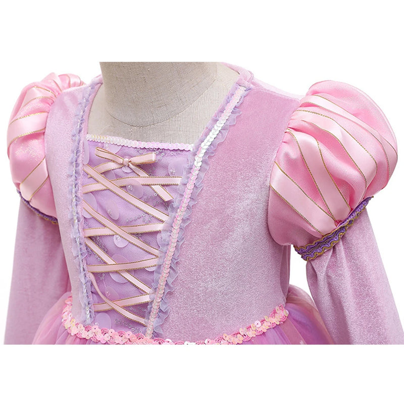 Fantasy Pink Velvet Princess Dress - Rey.me