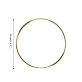 Gold Metal Floral Hoop Decoration - Rey.me