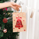 Christmas Kraft Gift Bags – Santa & Snowman Handles - Rey.me