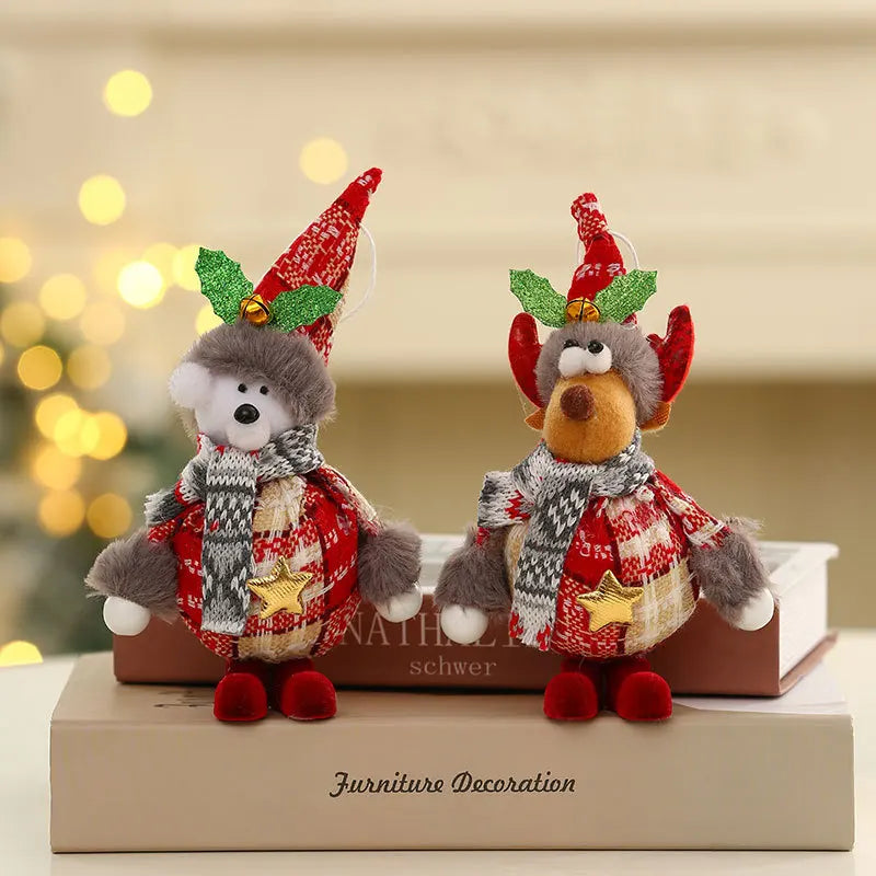 Christmas Dolls – Santa, Snowman & Deer Figurines - Rey.me