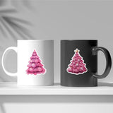 Kawaii Pink Christmas Tree Stickers - Rey.me