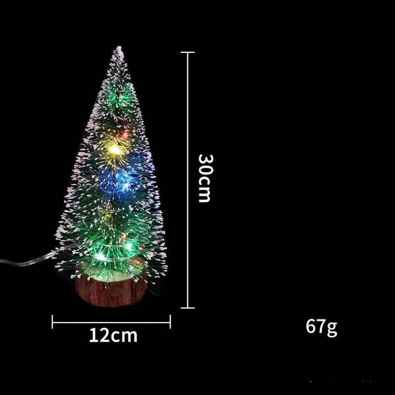 Mini Pine Tree with Lights & Base - Rey.me