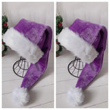 2 Pcs Deluxe Black Santa Hats - Rey.me