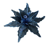 28cm Glitter Poinsettia Flower Decoration - Rey.me