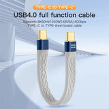 NNBILI USB 4.0 Gen3 40Gbps FPC Cable PD 240W 5A Fast Charging USB C to Type C Cable Thunderbolt 3 8K@60Hz Cable USB C Data Cable - Rey.me