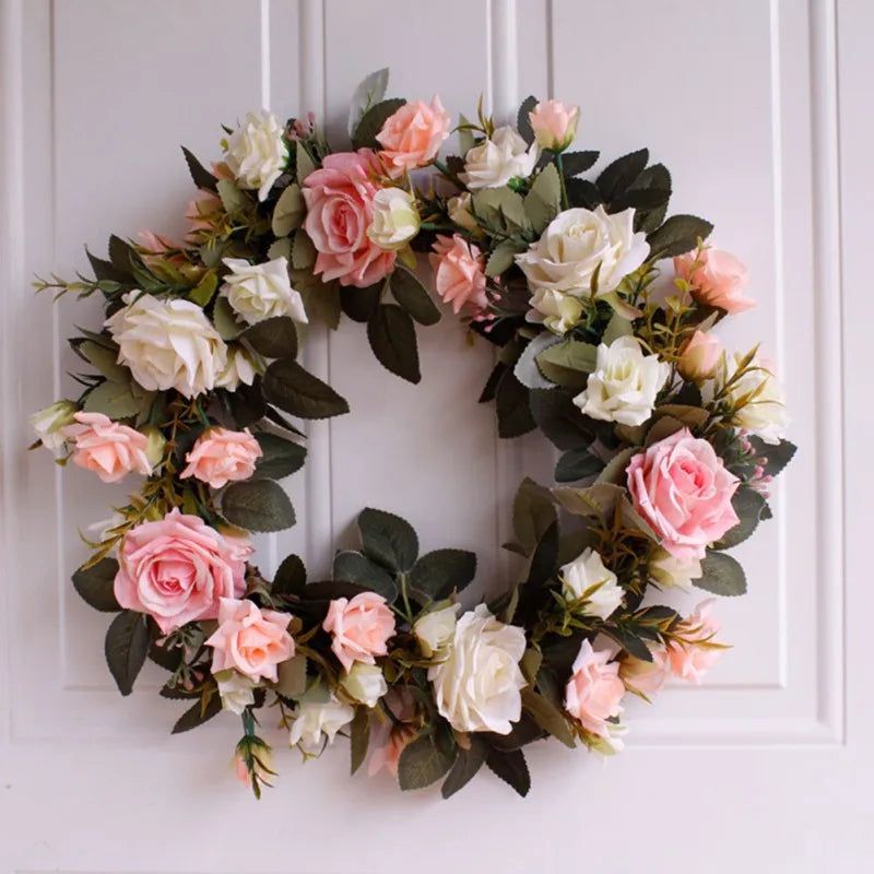 Artificial Pink Tulip Wreath - Rey.me